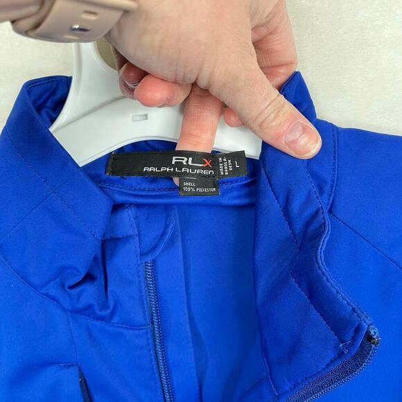 Ralph Lauren Polo X Golf Performance Short Sleeve Blue Pullover Windbreaker Larg - Picture 5 of 8